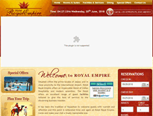 Tablet Screenshot of hotelroyalempire.com